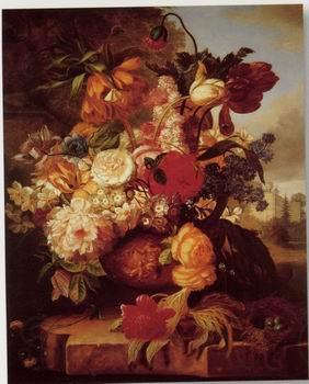 unknow artist Floral, beautiful classical still life of flowers.104 France oil painting art